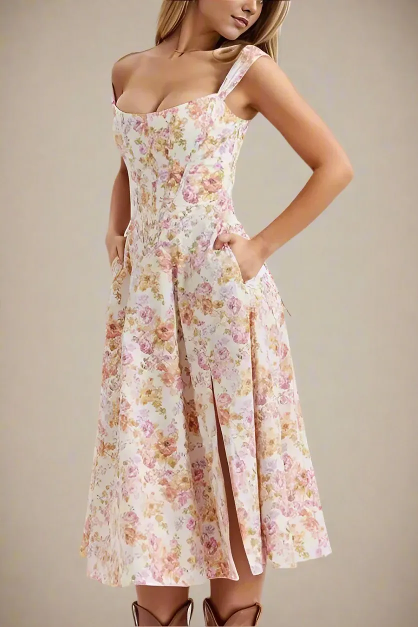 Monique Bodycon Dress - Dusty Pink