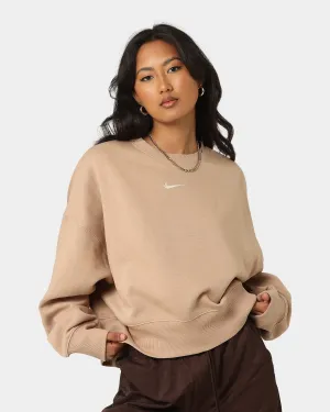 Nike Women's Nike Sportswear Style Fleece Oversized Crewneck Hemp/Sail