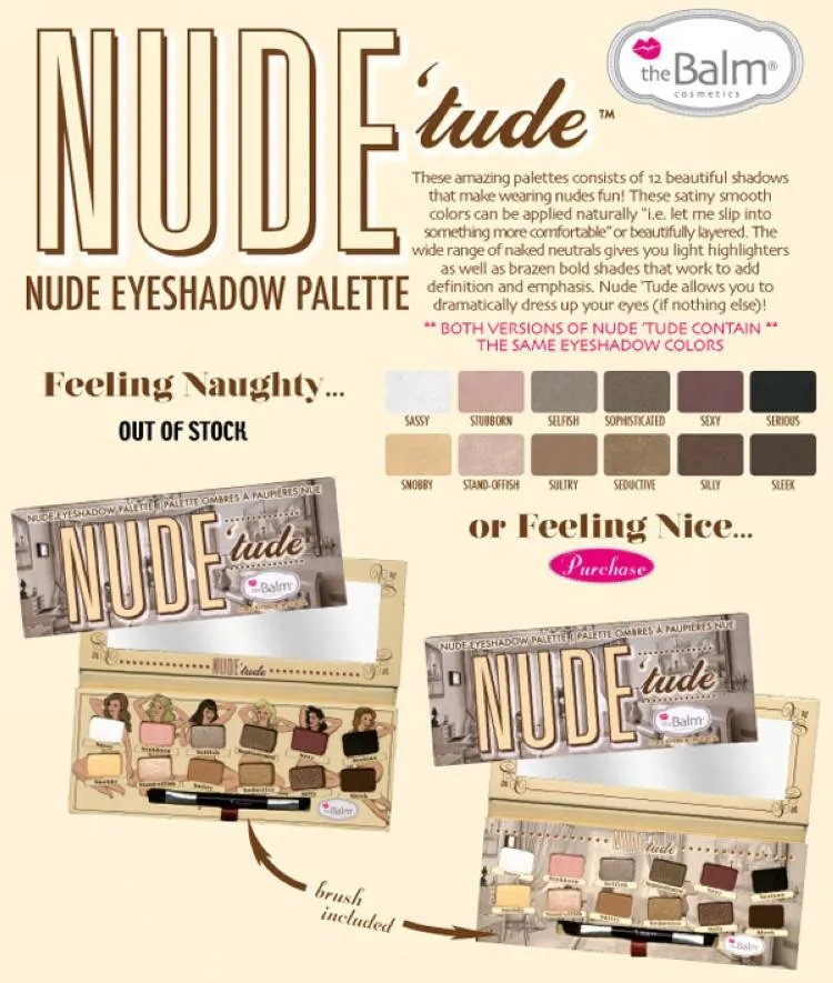 NUDE TUDE 12 color Eyeshadow Palette