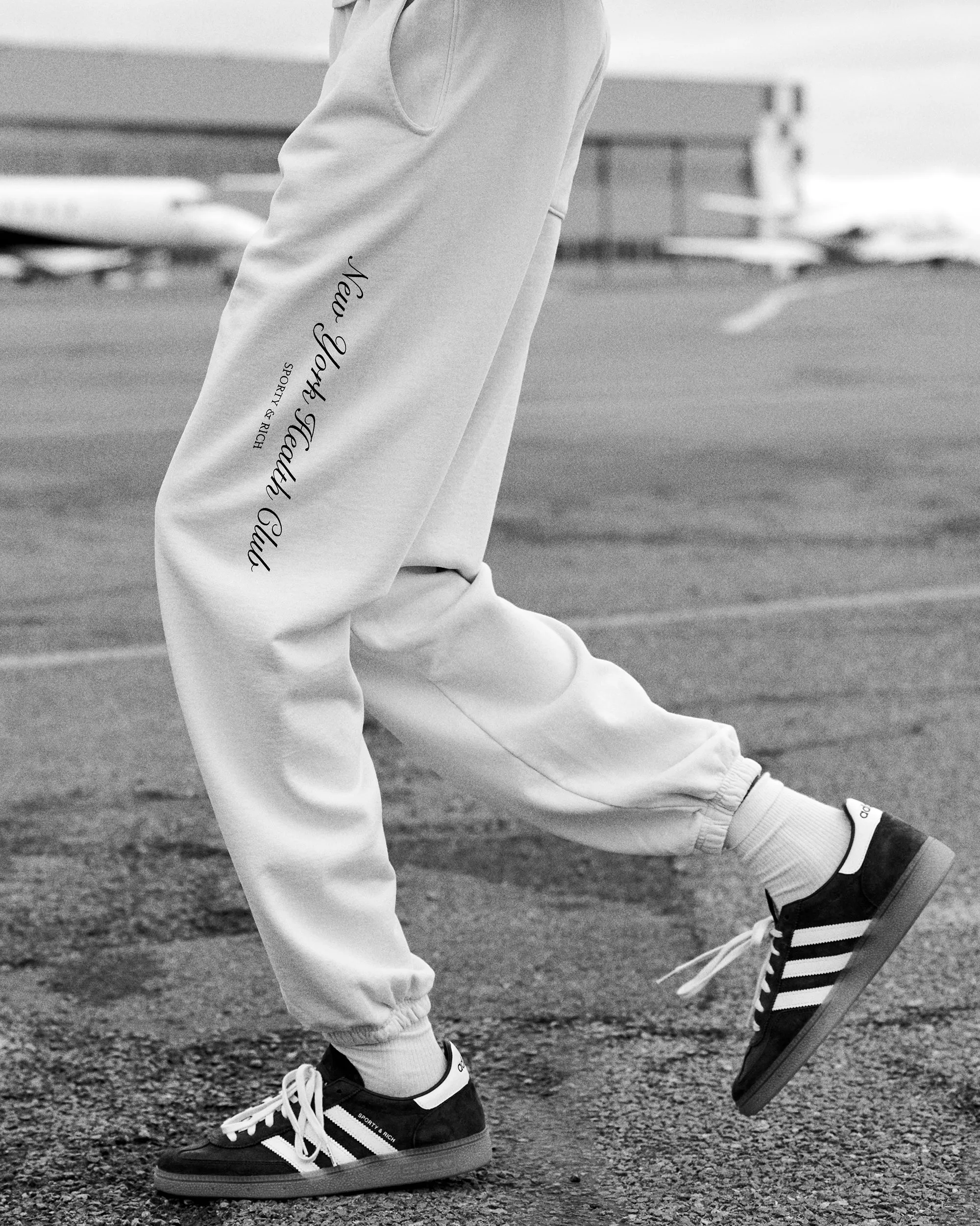 NY Health Club Sweatpant - Cream/Black