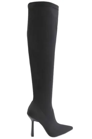 OTK Pointy Toe Boots