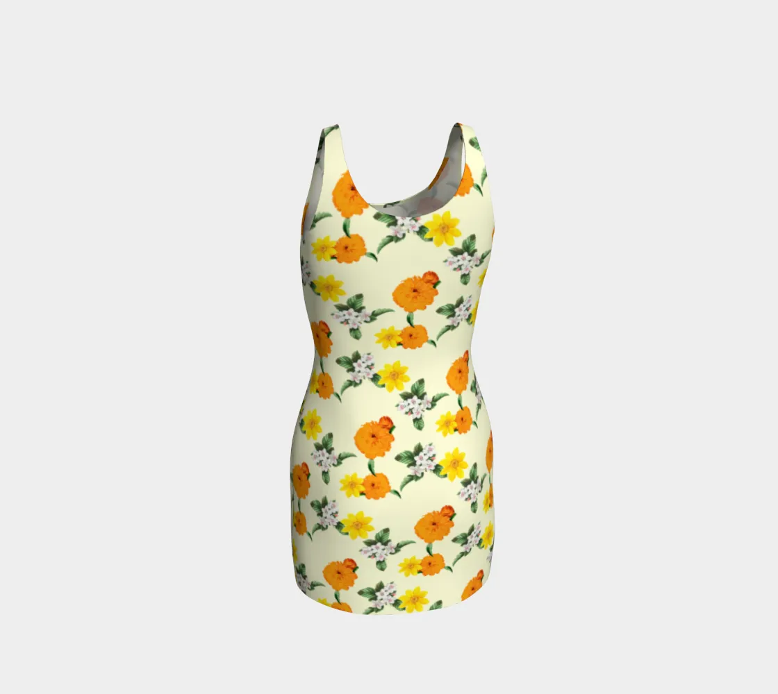 Pale Yellow Bodycon Dress