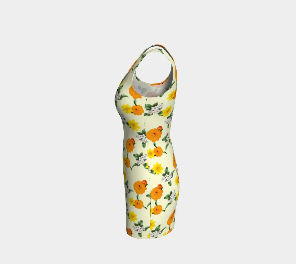 Pale Yellow Bodycon Dress