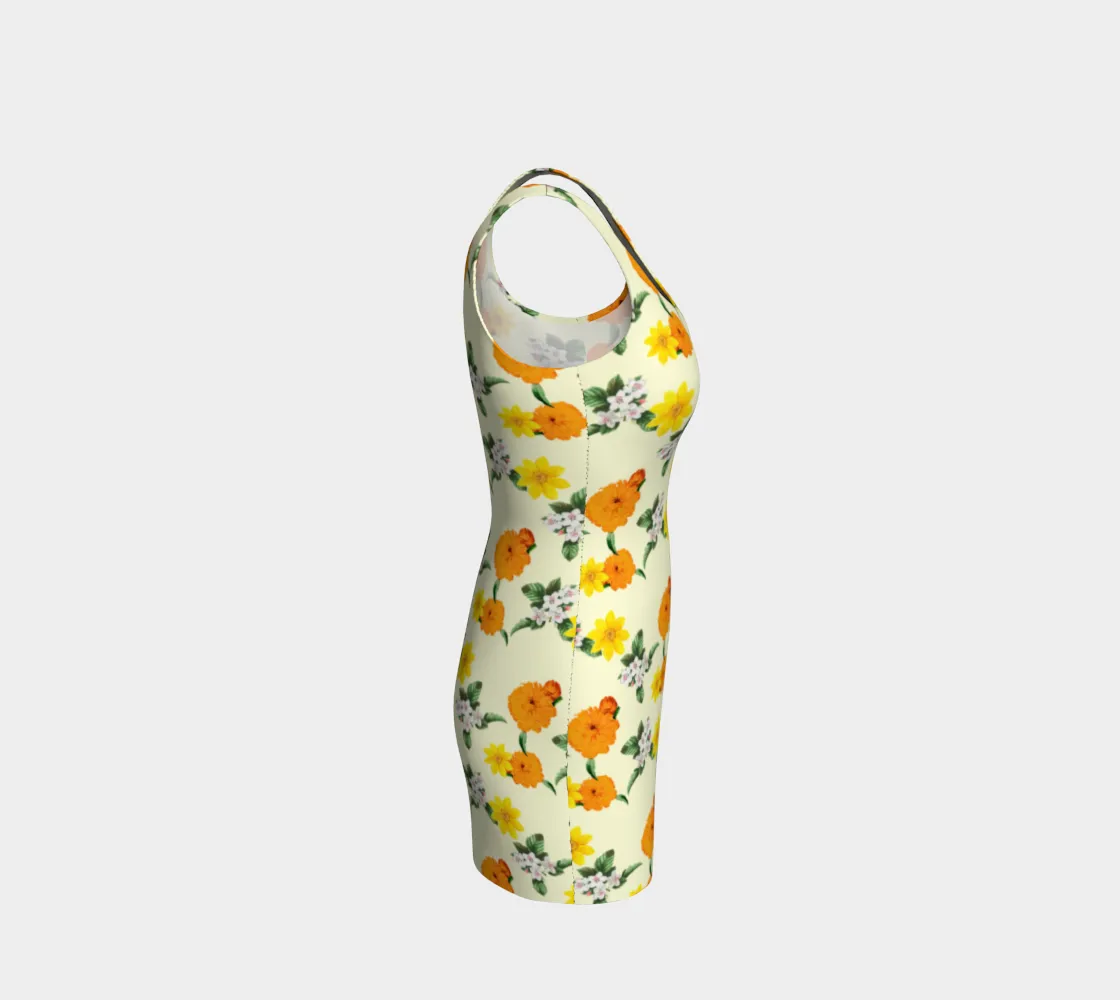 Pale Yellow Bodycon Dress