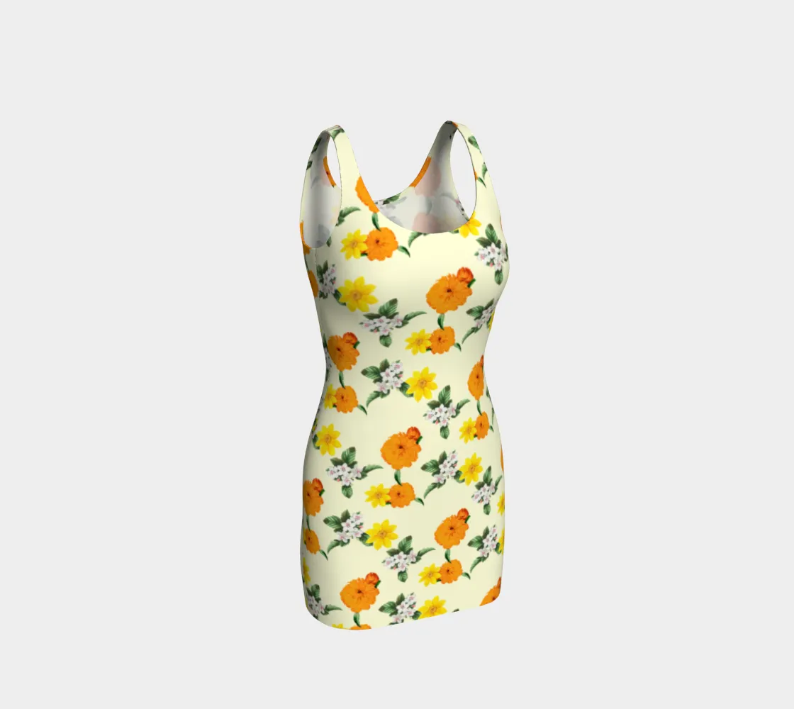 Pale Yellow Bodycon Dress