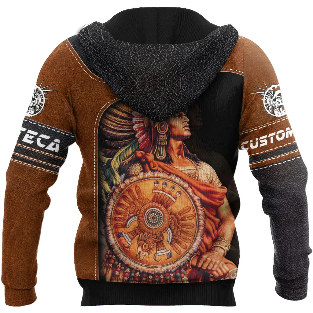 Personalized Name Jaguar Warrior Aztec Unisex Hoodie, Mexico Aztec Hoodies, Aztec Gift, Aztec Hoodie