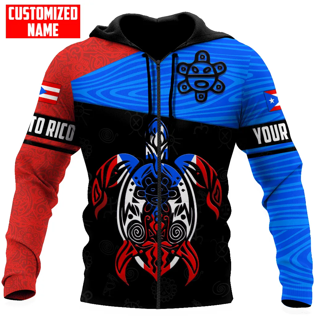 Personalized Puerto Rico Turtle Taino 3D All Over Printed Unisex Sweatshirt Hoodie Shirts