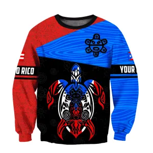 Personalized Puerto Rico Turtle Taino 3D All Over Printed Unisex Sweatshirt Hoodie Shirts