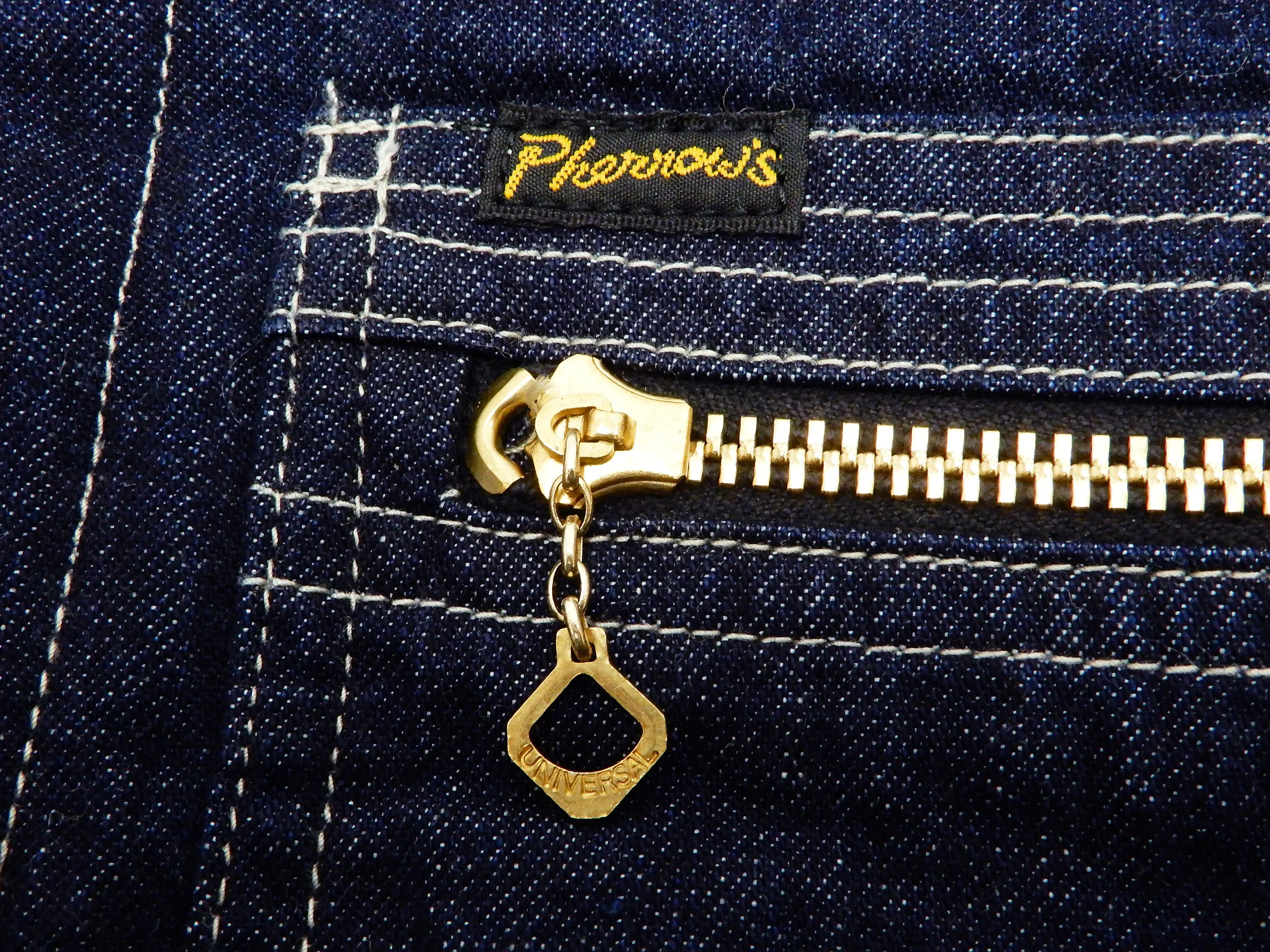 Pherrow's Sherpa Lined Denim Jacket Men's Shearling Rancher Jacket Pherrows 21W-P191-B