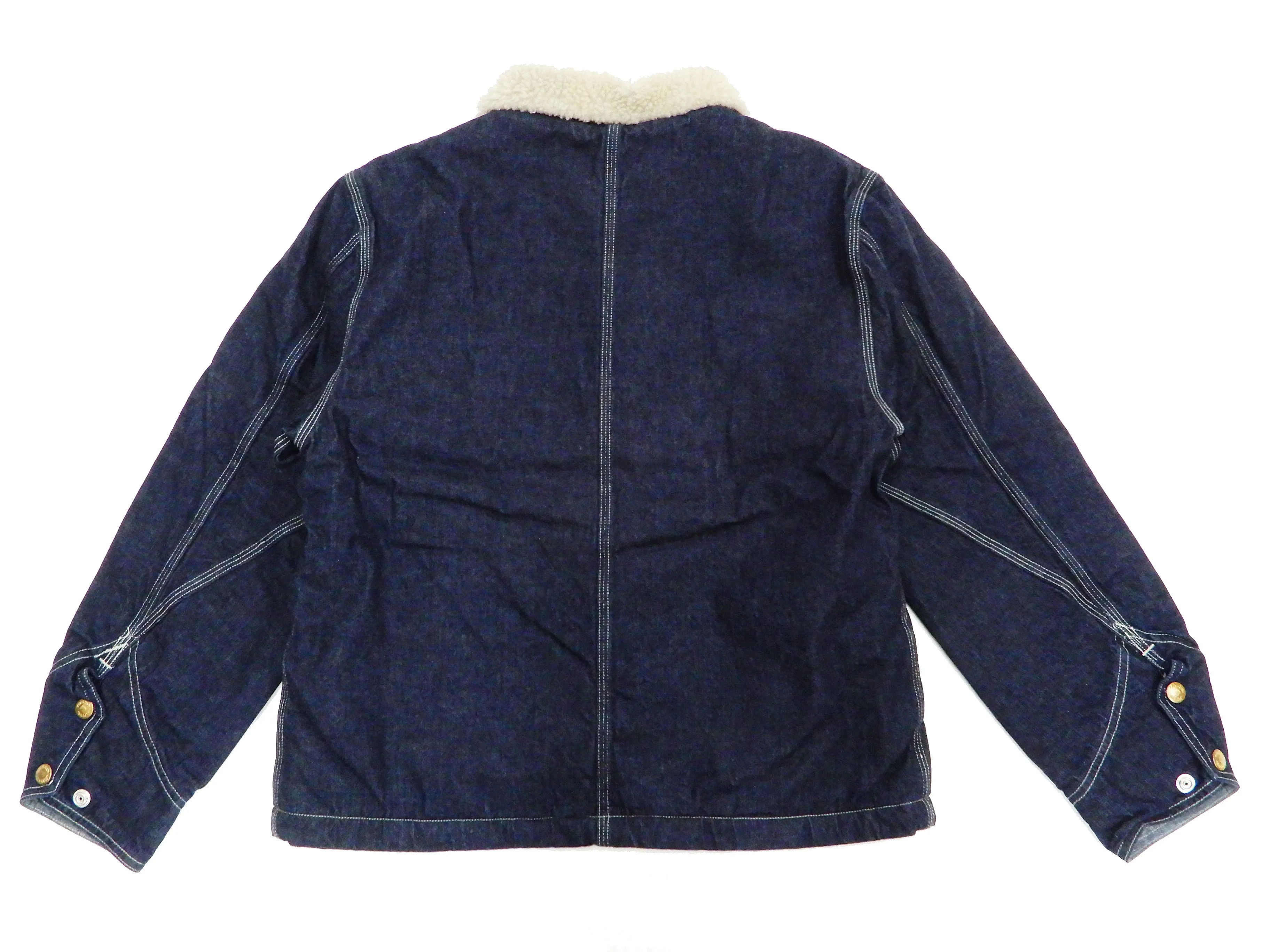 Pherrow's Sherpa Lined Denim Jacket Men's Shearling Rancher Jacket Pherrows 21W-P191-B