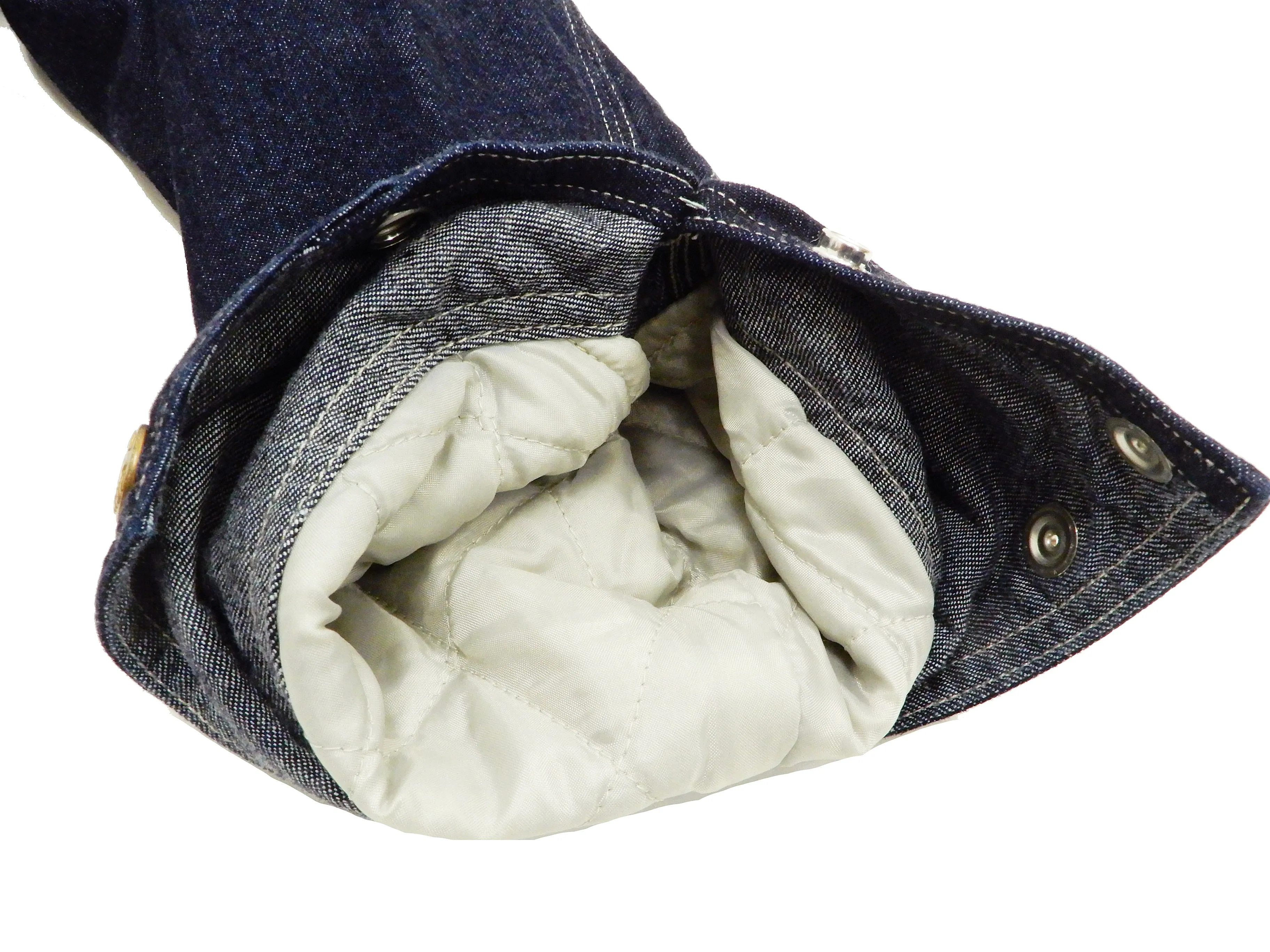 Pherrow's Sherpa Lined Denim Jacket Men's Shearling Rancher Jacket Pherrows 21W-P191-B