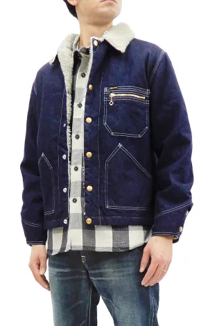 Pherrow's Sherpa Lined Denim Jacket Men's Shearling Rancher Jacket Pherrows 21W-P191-B