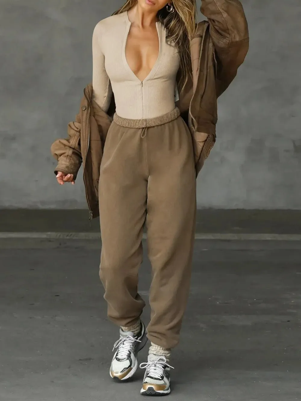 Phoebe Long Sleeve Tights Jumpsuit