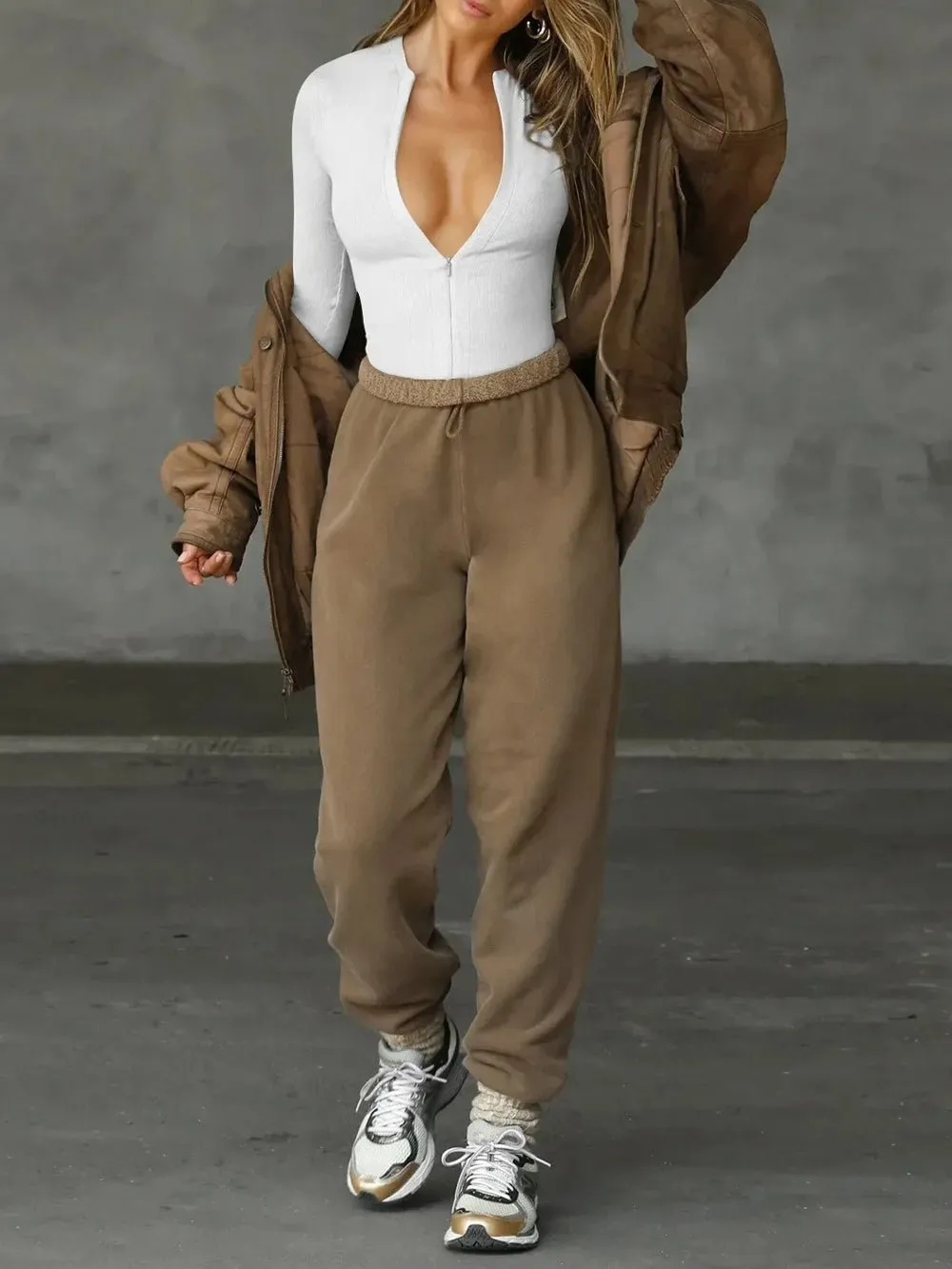 Phoebe Long Sleeve Tights Jumpsuit