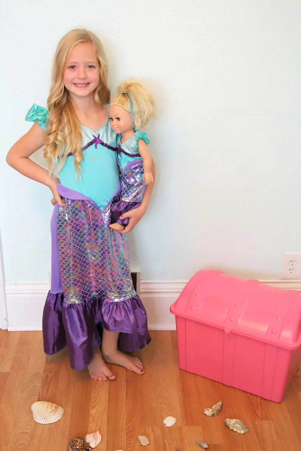 Purple Sparkle Mermaid Medium