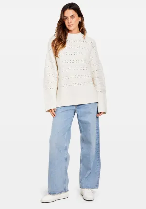 RAILI CREW NECK WHISPER WHITE