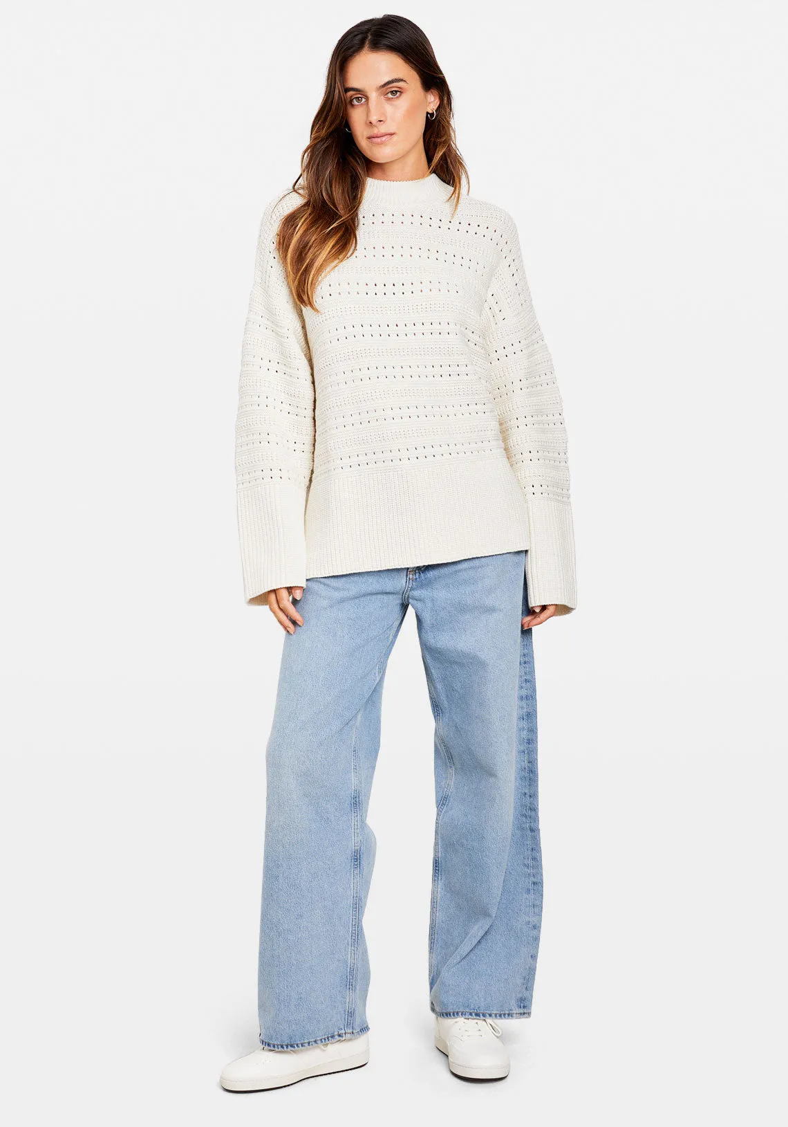 RAILI CREW NECK WHISPER WHITE