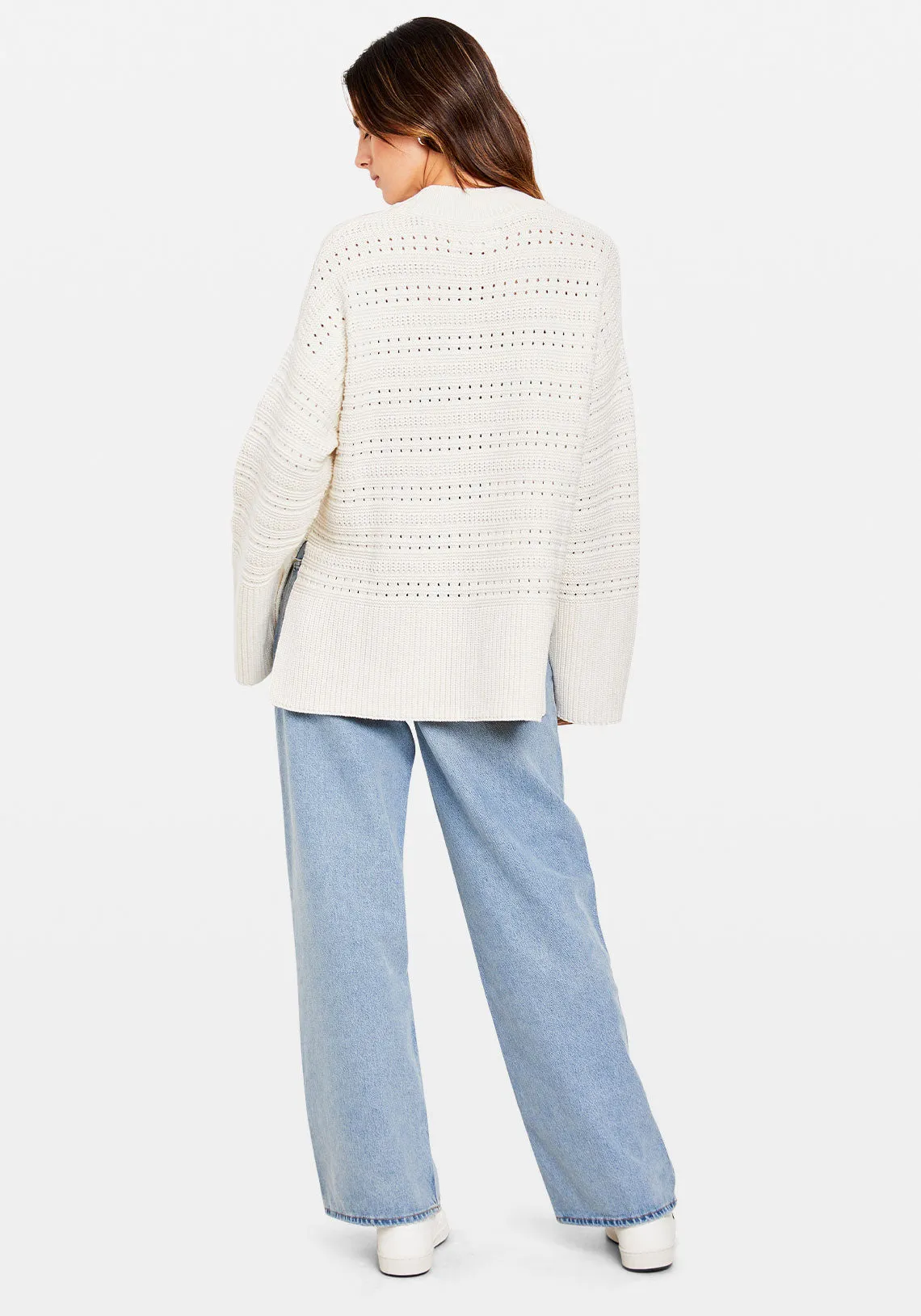 RAILI CREW NECK WHISPER WHITE