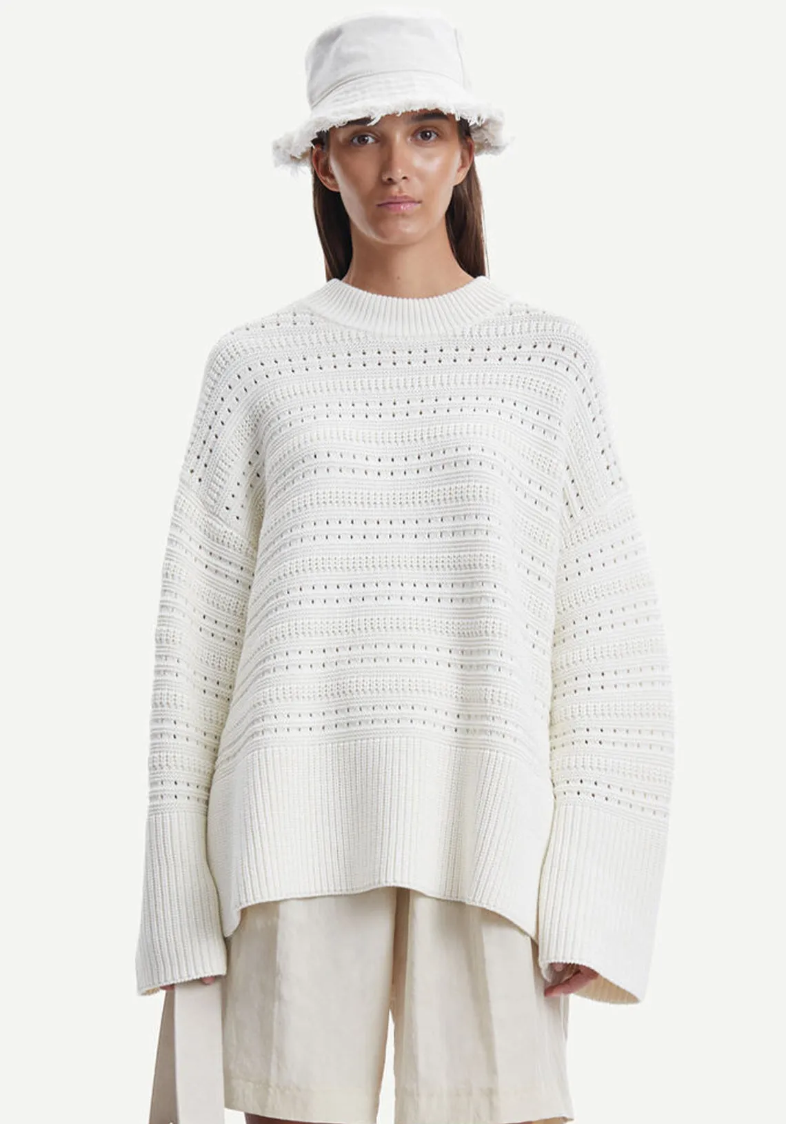 RAILI CREW NECK WHISPER WHITE