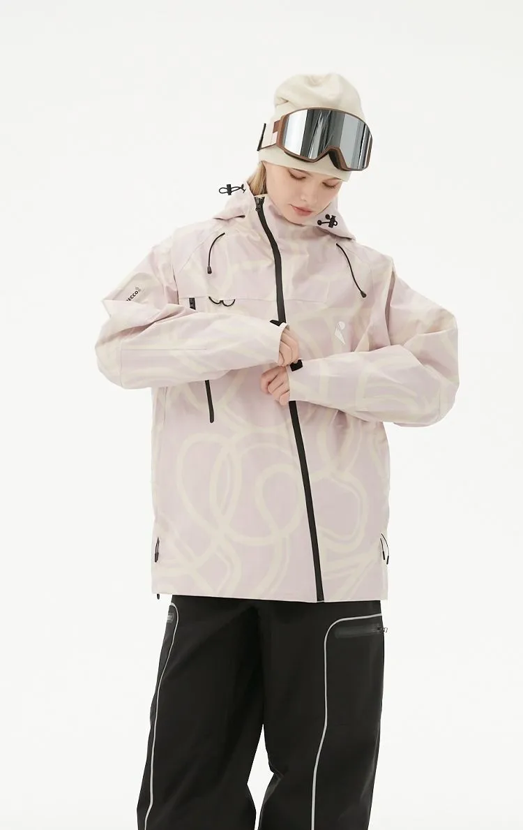 RandomPow Freestyle Light Pink RECCO® Shell Jacket - Women's