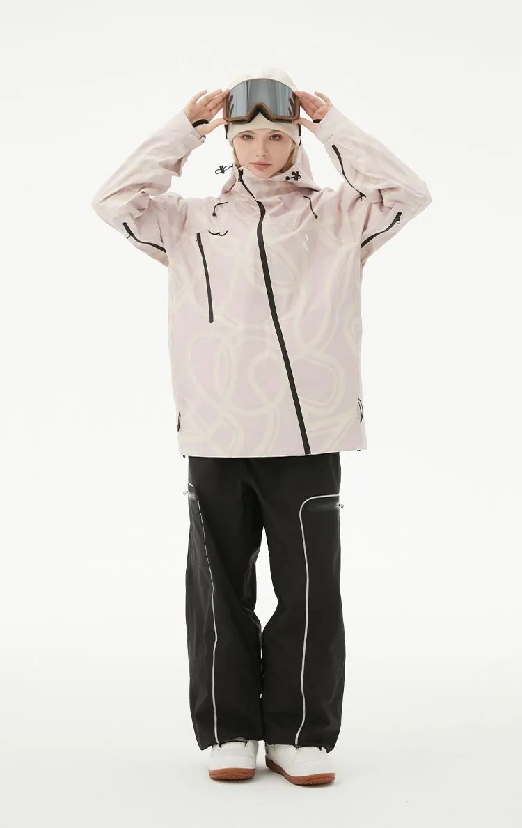 RandomPow Freestyle Light Pink RECCO® Shell Jacket - Women's