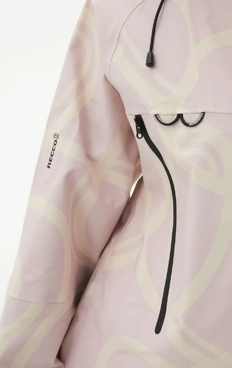 RandomPow Freestyle Light Pink RECCO® Shell Jacket - Women's