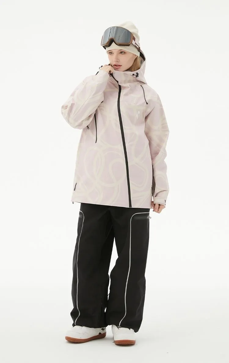 RandomPow Freestyle Light Pink RECCO® Shell Jacket - Women's
