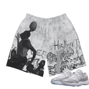 Retro 11 Low Cement Grey "Playground" Shorts
