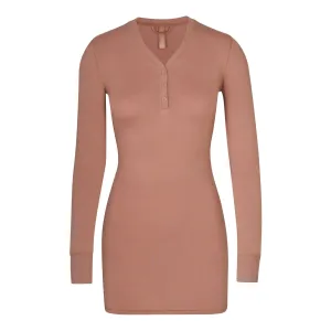 SLEEP HENLEY DRESS | SIENNA