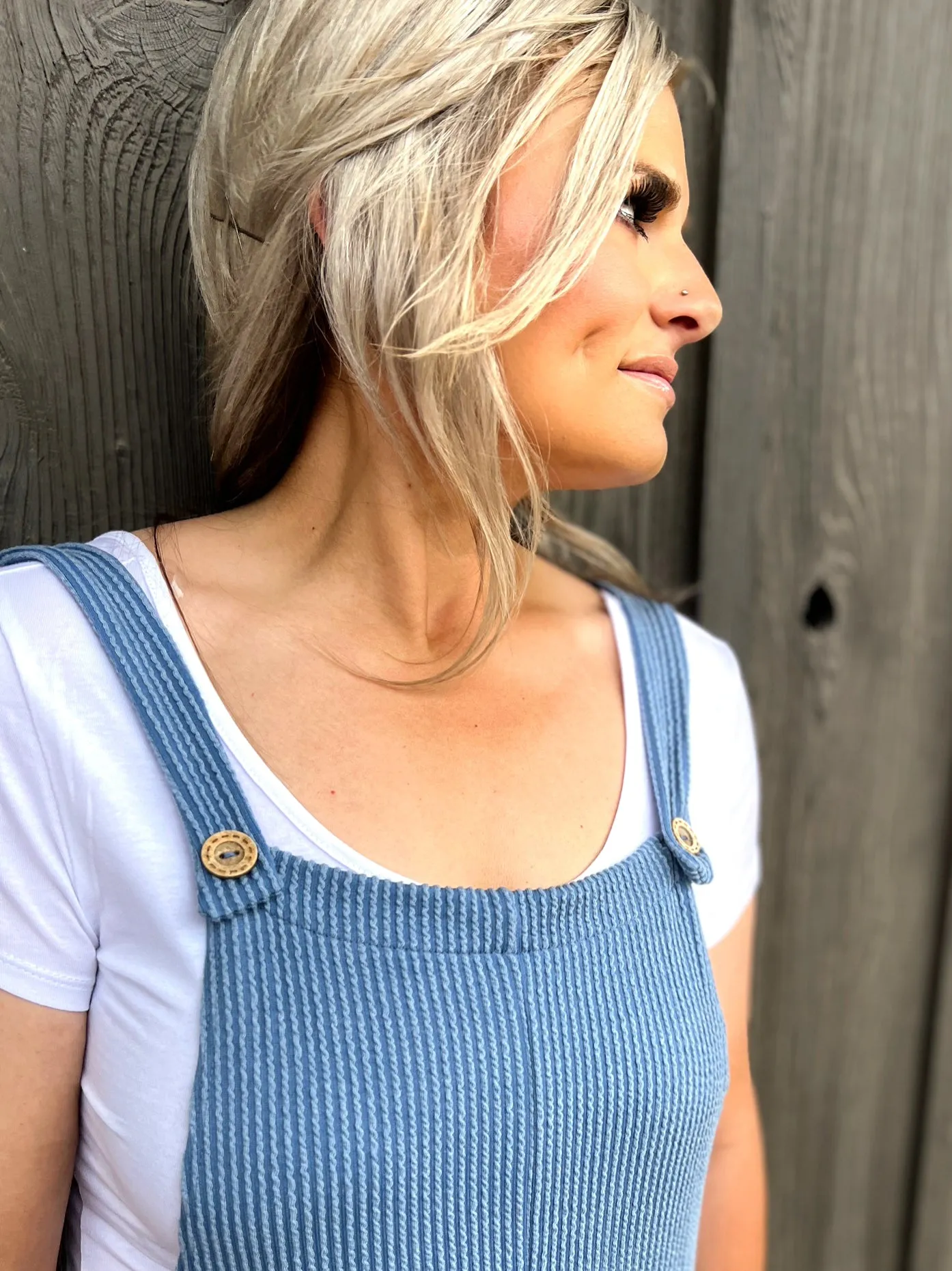 Sleeveless Ribbed Jumpsuit - 2 Colors