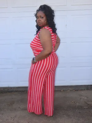 Stripe Me Down Jumpsuit