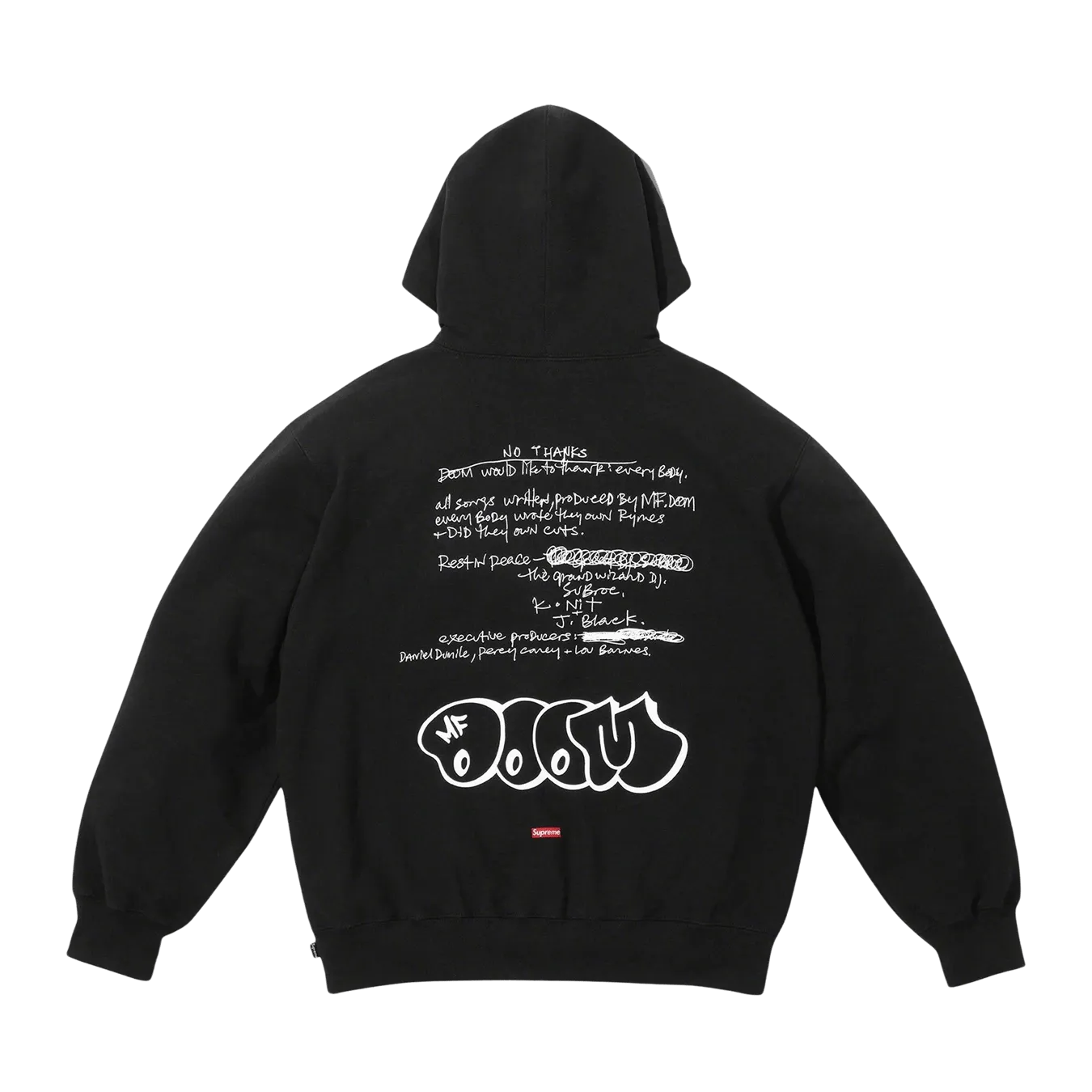 Supreme x MF DOOM Hooded Sweatshirt 'Black'