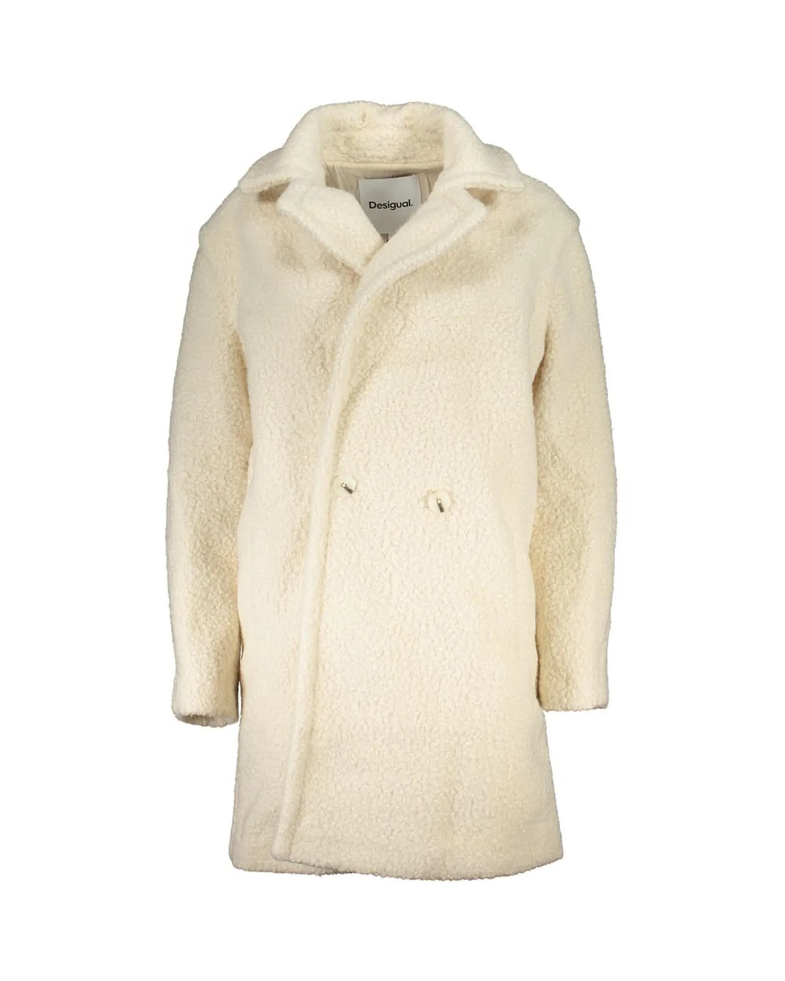 Teddy Coat with Two Pockets and Designer Logo