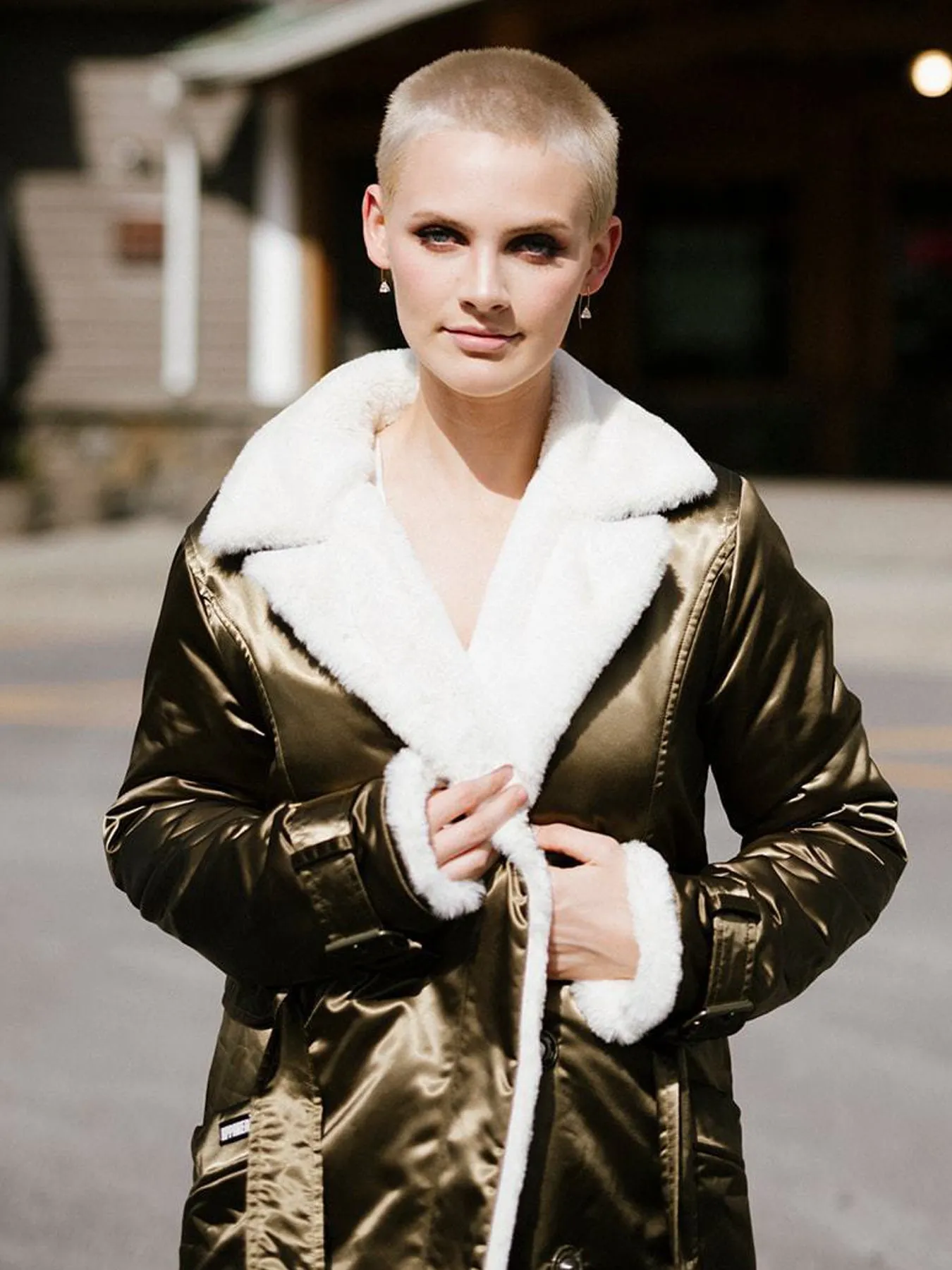Teddy Faux Fur Coat, Gold
