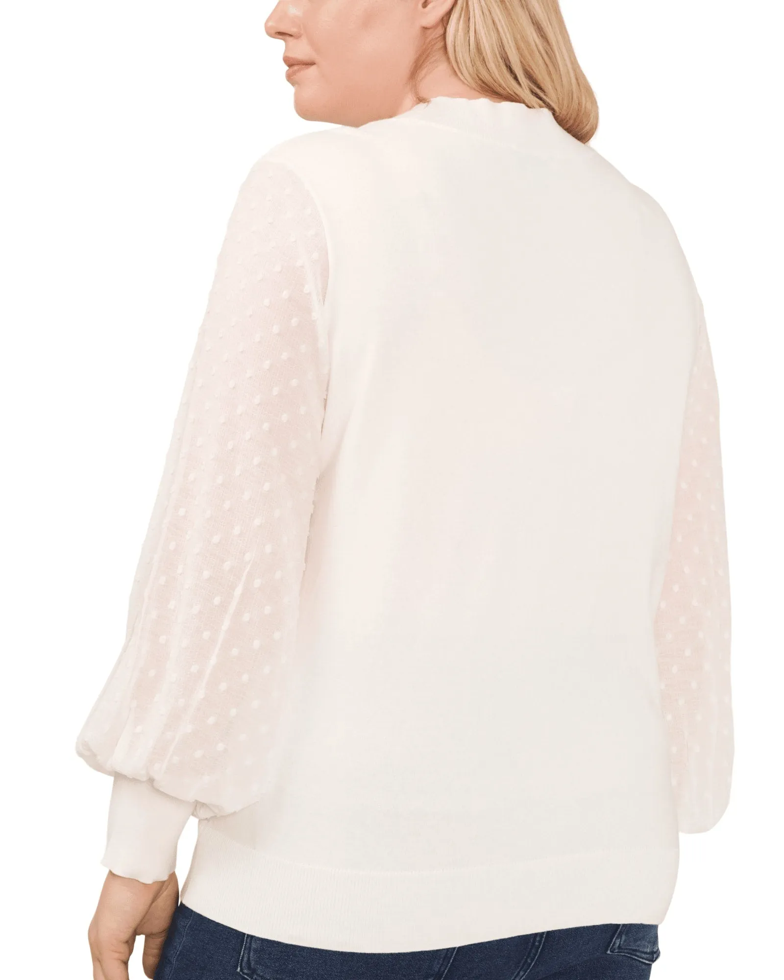 Tori Mock Neck Sweater | ANTIQ WHITE