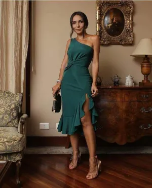 Turqouise Ruffle Dress