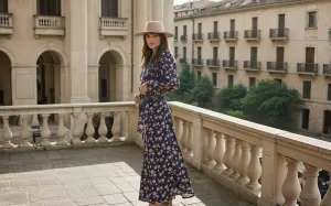 Vanessa Printed Maxi Wrap Skirt Black Rose