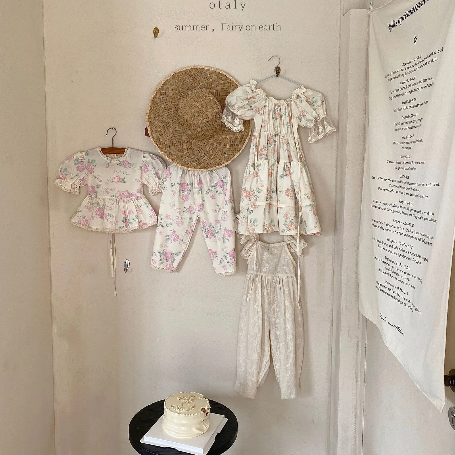 Vintage Lace Floral Romper with Bow Detail for Girls