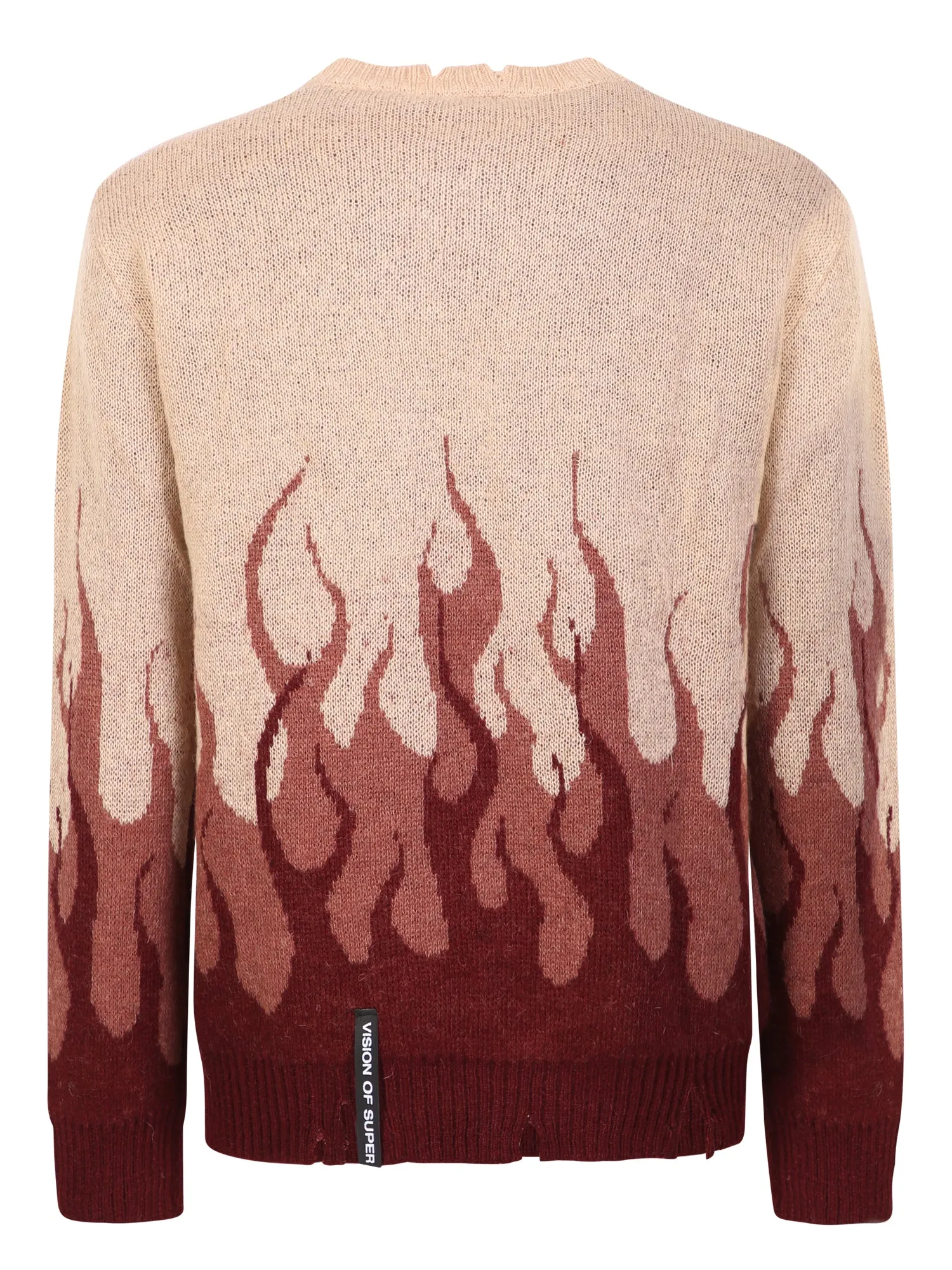 Wine Double Flames jumper