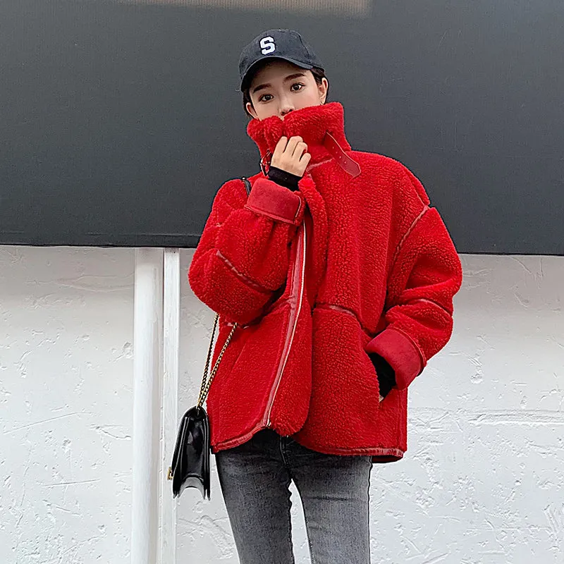 Winter Warm Teddy Coat Women Faux Fur Jacket 2019