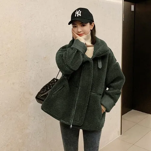 Winter Warm Teddy Coat Women Faux Fur Jacket 2019