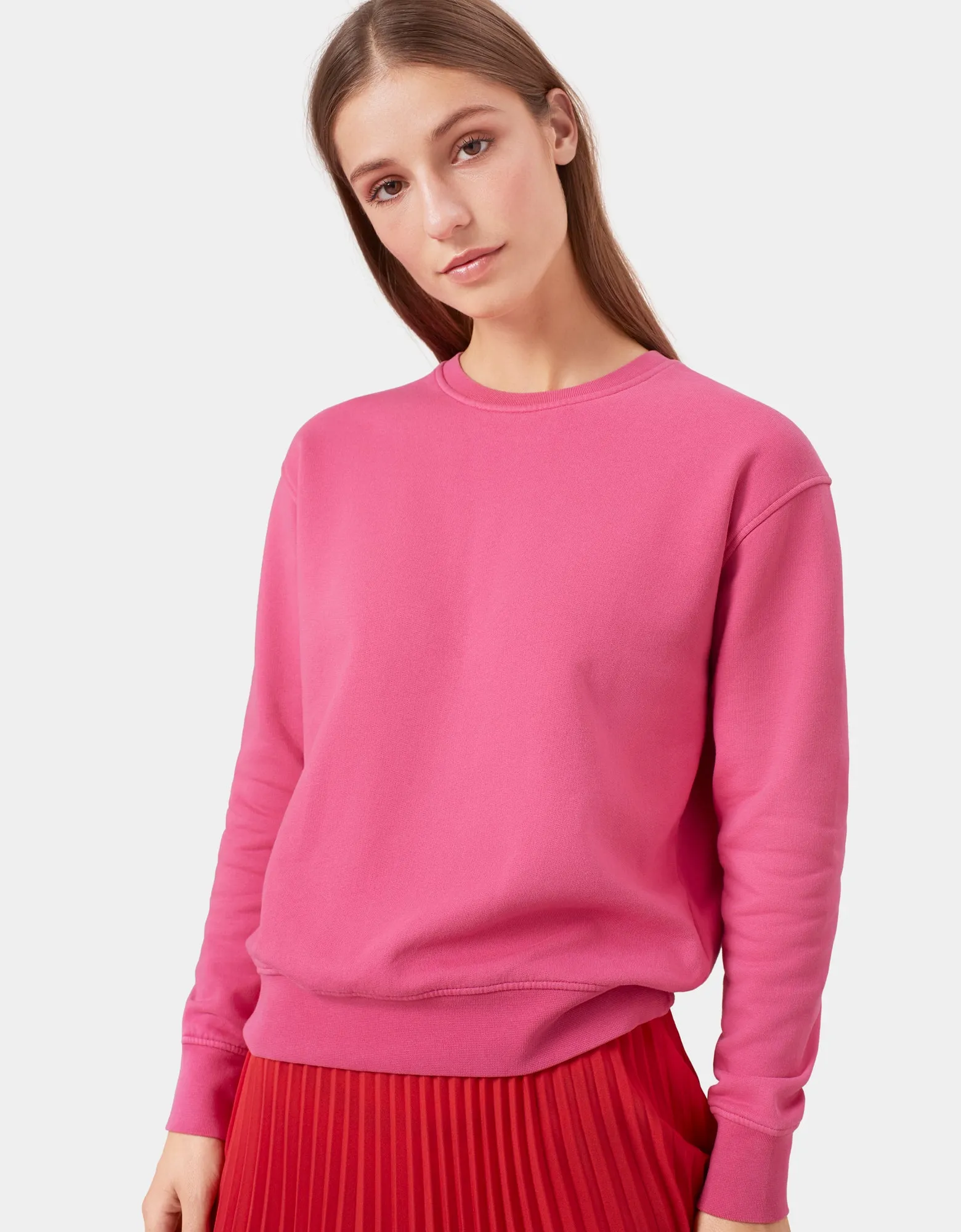 Women Classic Organic Crew - Navy Blue