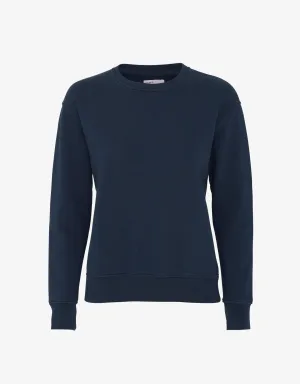 Women Classic Organic Crew - Navy Blue