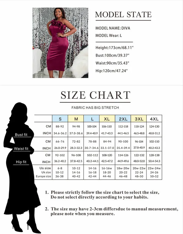 Women Party Ruffles Sexy Shiny Wine Midi Dress