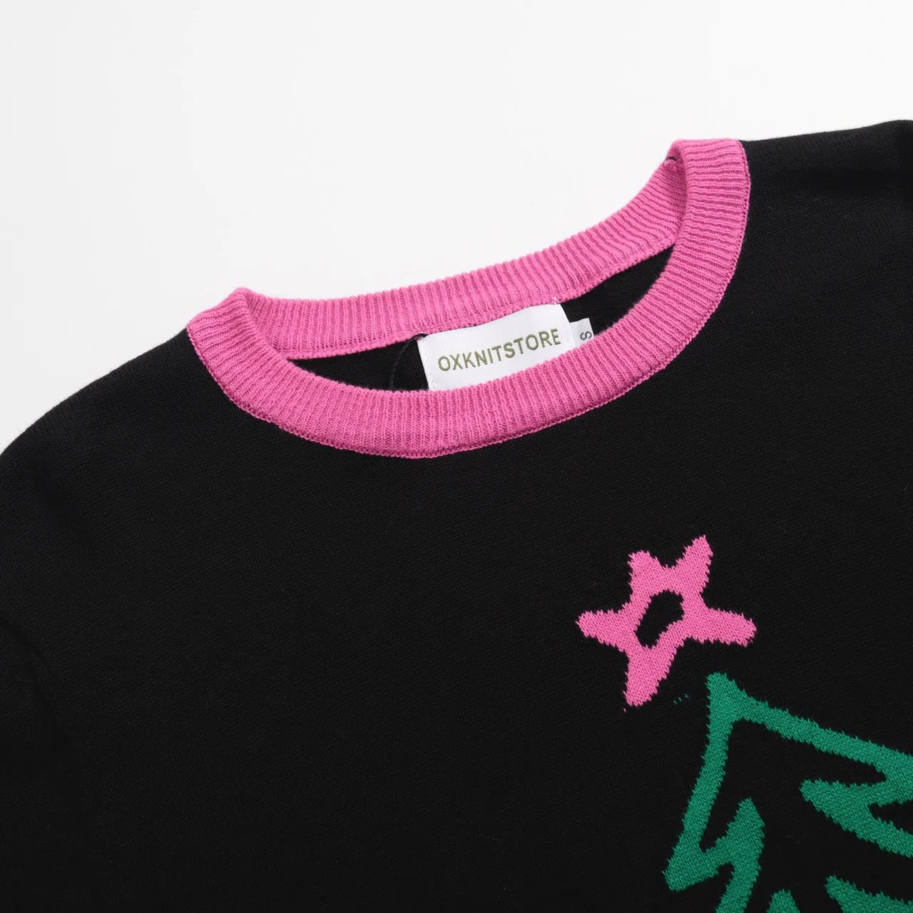 Women's cute tree vintage knitwear