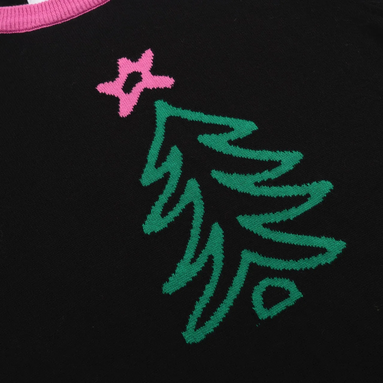 Women's cute tree vintage knitwear